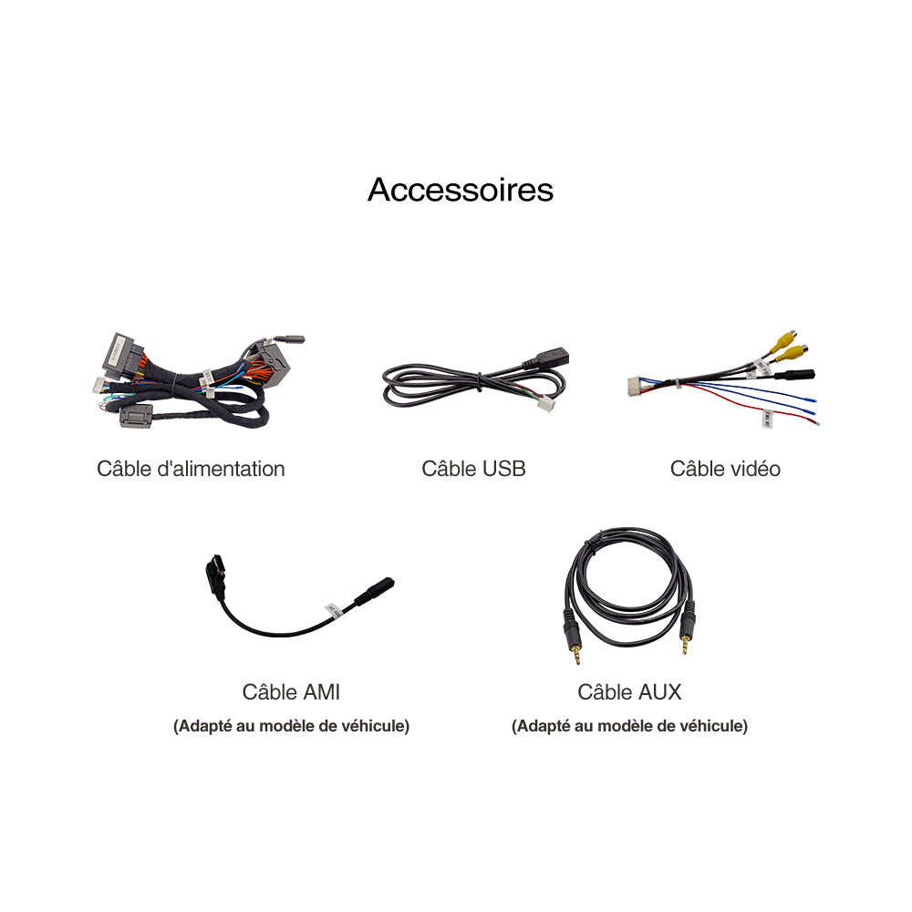 Écran multimédia Linux sans fil CarPlay 10,25/12,3 pouces Android Auto pour Audi A1 A3 A4 A5 A6 A7 A8 Q2 Q3 Q5 Q7 fonction Airplay Autolink