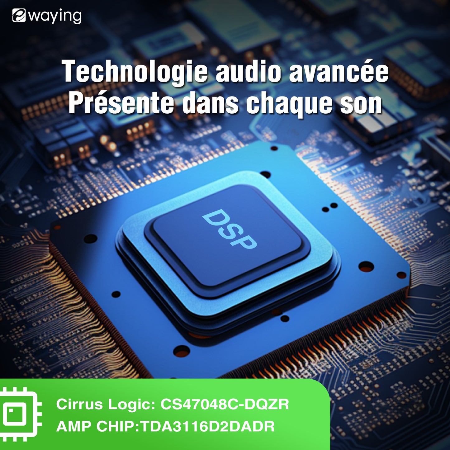 Amplificateur DSP HiFi intégré 10 canaux compatible avec boîtier audio Ethernet optique et écran Android avec sortie coaxiale