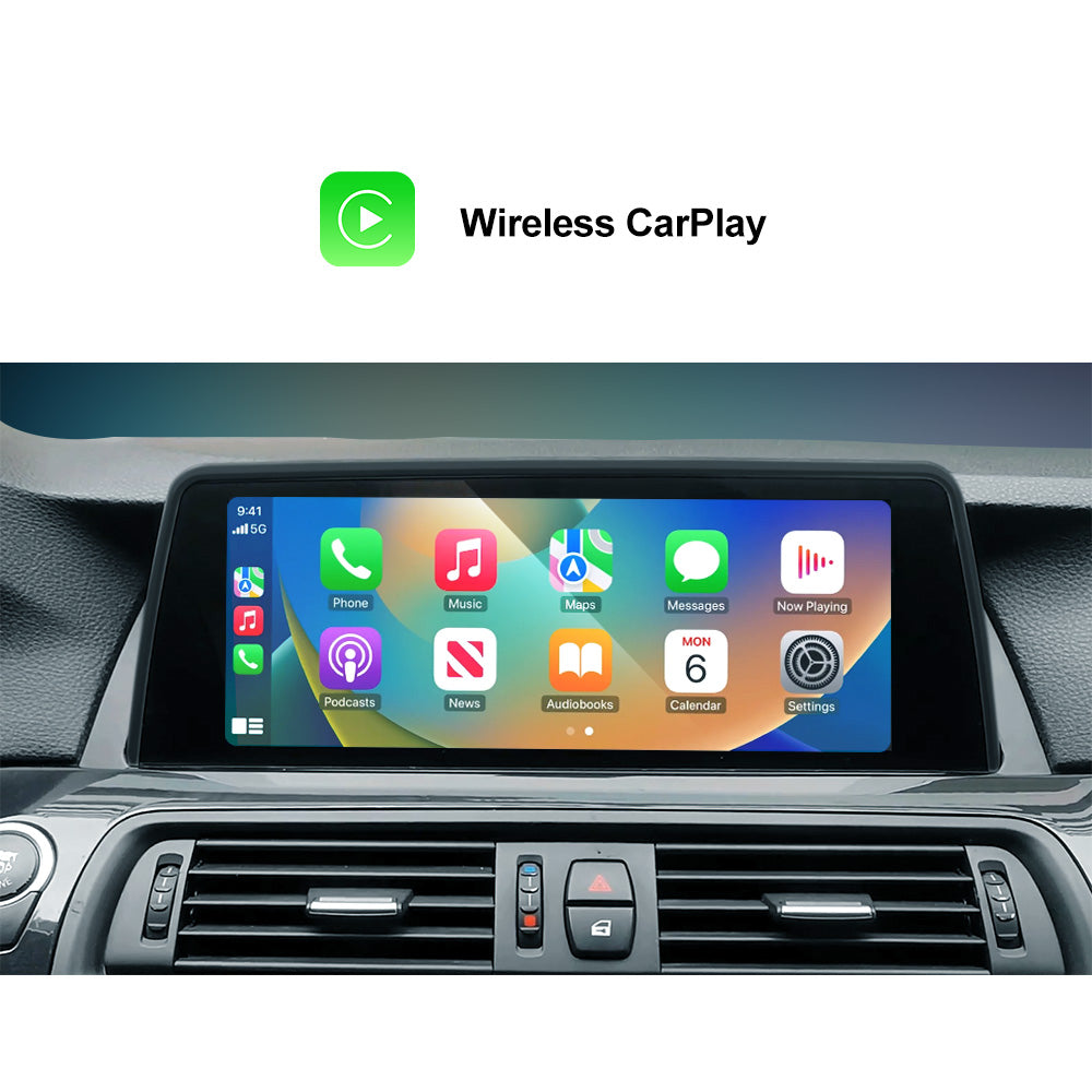 10.25 "autoradio multimédia Android 14 Qualcomm 8 cœurs écran Vertical pour BMW série 5 F10 F11 F18 2010-2016 CIC NBT 4G Wifi