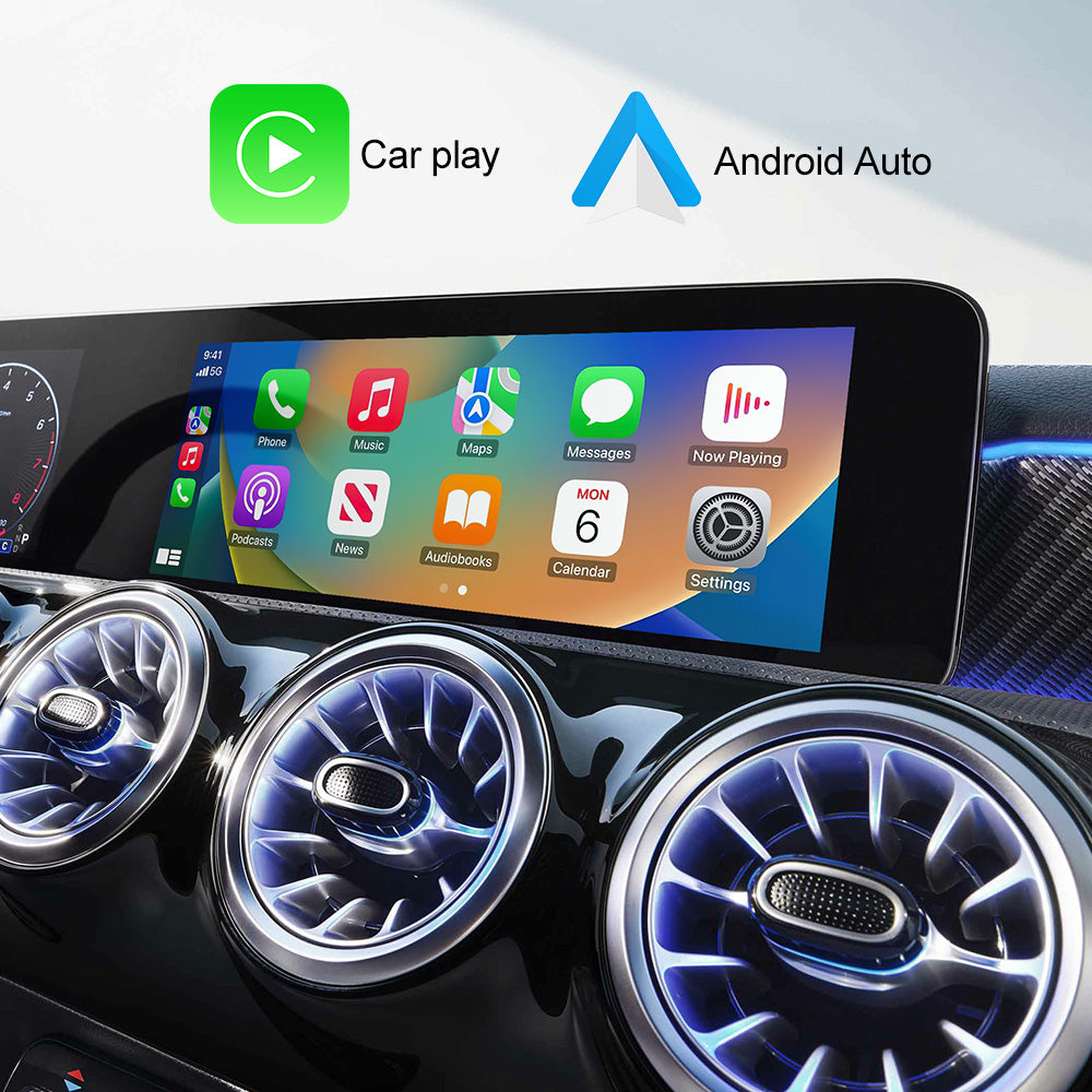 Boîtier décodeur CarPlay sans fil Android Auto, pour Mercedes Benz NTG 6.0 A C E V G GLA GLB GLC classe 2020 – 2023, Interface tactile, GPS