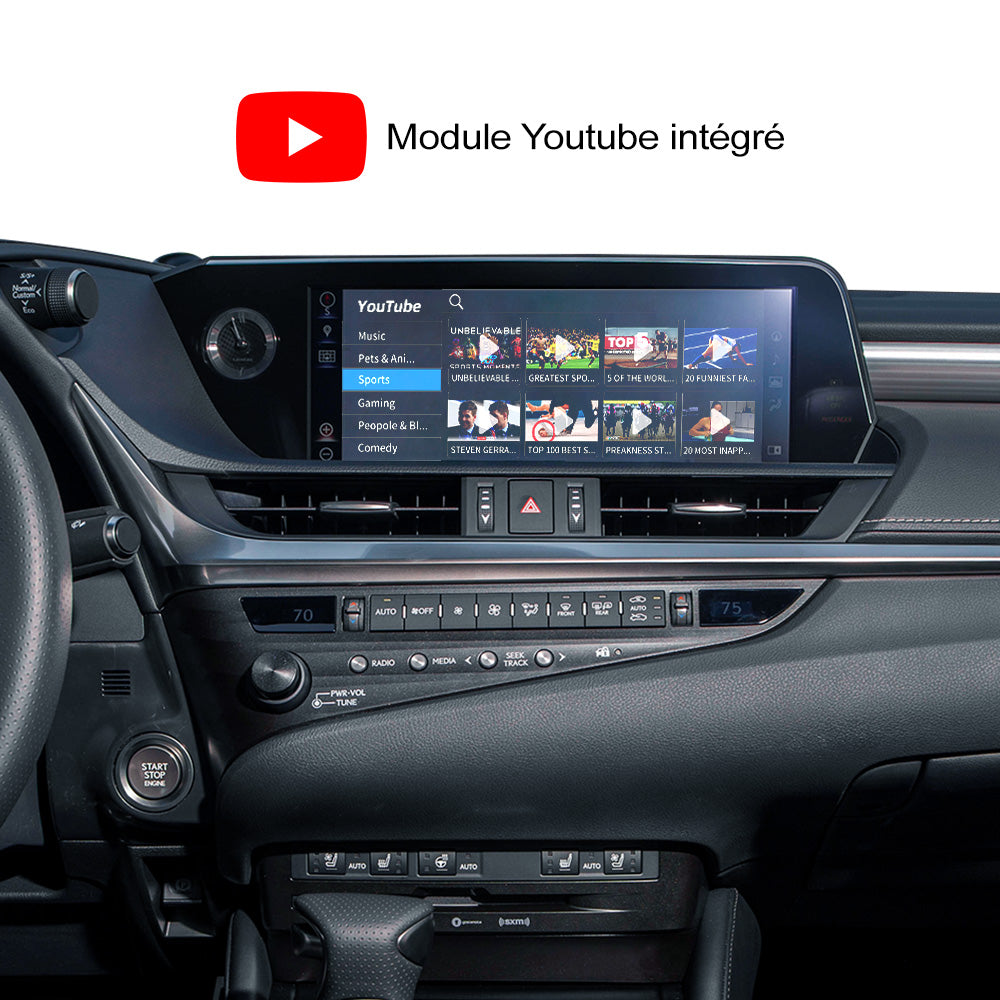 Carplay sans fil Android Auto MMI Prime rénovation pour Lexus GS/LS/ES/LS/UX/LX/NX/RX 2014 – 2020, boîte d'interface de mise à niveau