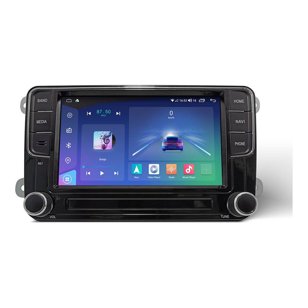 Android 13 8-Core sans fil CarPlay écran 7 pouces écran adapté pour Volkswagen POLO Golf Passat West Leon Skoda Jetta TIGUAN TOURAN multimédia GPS