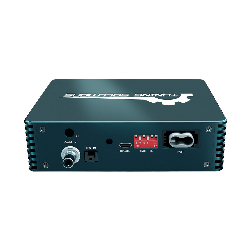 Interface de mise à niveau audio PREAMPLIFIER d'amplificateur à fibre optique adaptée aux modèles BMW MOST 25 avant 2020 et au réglage du son stéréo BMW ID7 ID8