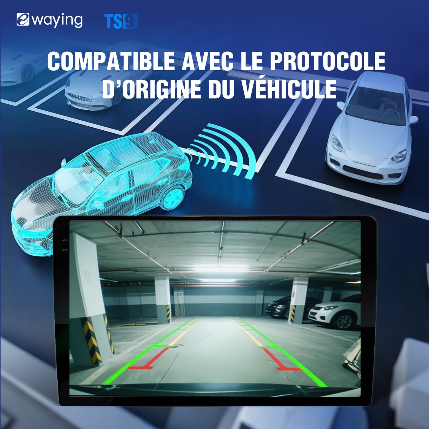 Autoradio portable Android 14.0 pour Audi A4 S4 RS4 B6 2003-2008 avec CarPlay sans fil et Android Auto, écran tactile 9 pouces, GPS