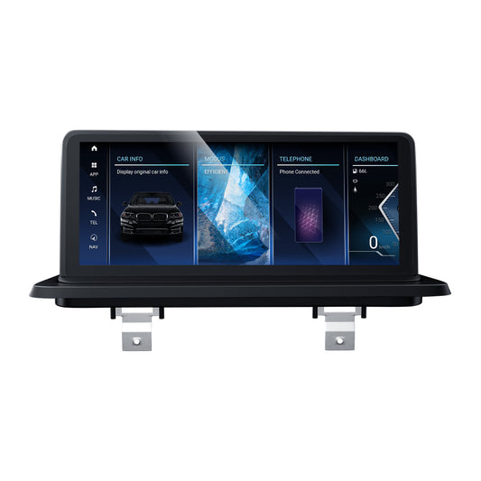 Station multimédia d'autoradio de navigation GPS à écran tactile de 10,25" Android 13 Qualcomm Octa-Core 8G+128G pour BMW Série 1 E87 E88 E81 E82 2005-2014 DVD de voiture