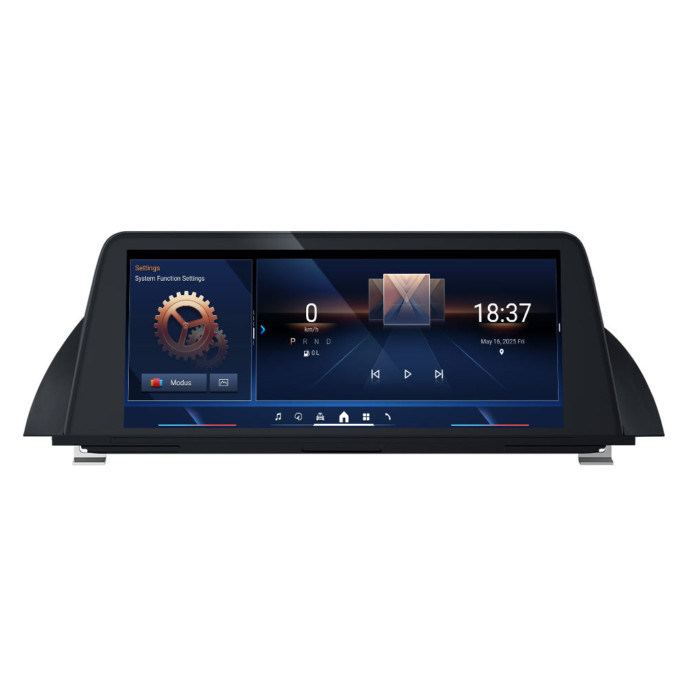 10.25 "autoradio multimédia Android 14 Qualcomm 8 cœurs écran Vertical pour BMW série 5 F10 F11 F18 2010-2016 CIC NBT 4G Wifi