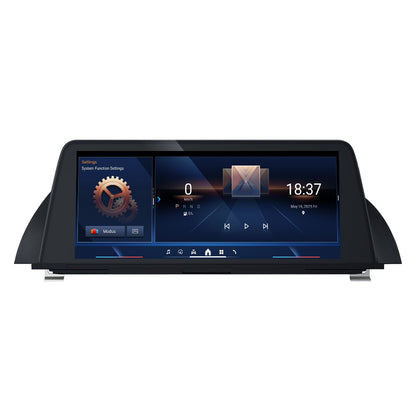 10.25 "autoradio multimédia Android 14 Qualcomm 8 cœurs écran Vertical pour BMW série 5 F10 F11 F18 2010-2016 CIC NBT 4G Wifi