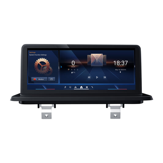 Station multimédia d'autoradio de navigation GPS à écran tactile de 10,25" Android 14 Qualcomm Octa-Core 8G+128G pour BMW Série 1 E87 E88 E81 E82 2005-2014 DVD de voiture