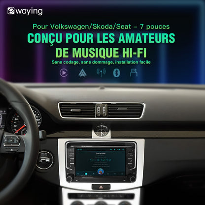 7" Ecran tactile avec module intégré CARPLAY pour VW Volkswagen POLO GOLF 6 PASSAT CC JETTA TIGUAN TOURAN