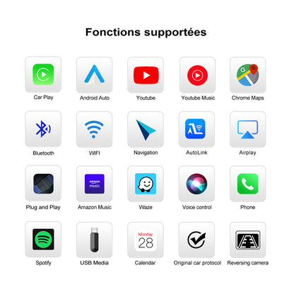 Module de boîtier d'interface de mise à niveau sans fil Carplay Android Auto MMI Prime pour Volkswagen VW Golf Passat Lingdu Tiguan Teramont 2014-2018 Navigation