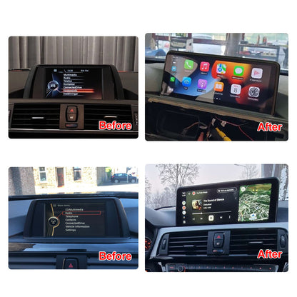 10.25“ Hôte multimédia de voiture sans fil Apple CarPlay Android pour BMW Series 3 4 F30 F31 F34 F32 F33 F36 F80 Navigation GPS