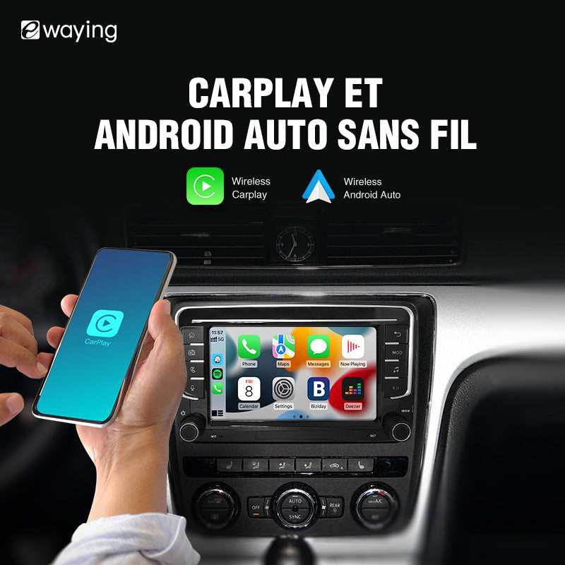 7" Ecran tactile avec module intégré CARPLAY pour VW Volkswagen POLO GOLF 6 PASSAT CC JETTA TIGUAN TOURAN