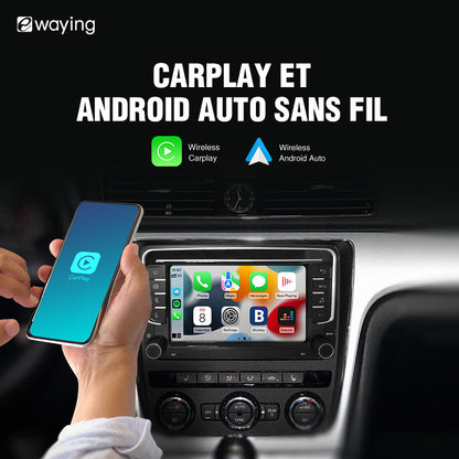 7" Ecran tactile avec module intégré CARPLAY pour VW Volkswagen POLO GOLF 6 PASSAT CC JETTA TIGUAN TOURAN