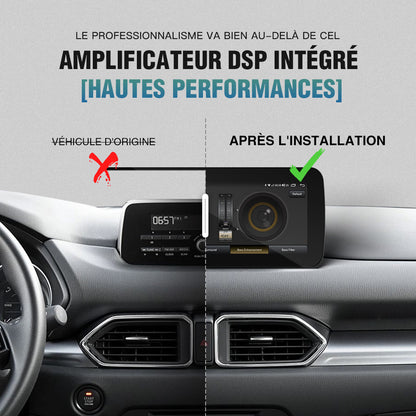 Autoradio Android 13 écran tactile IPS HD de 10,25 pouces unité principale pour Mazda 3 6 Atez CX-3 CX-5 CX-9 CarPlay intégré et DSP navigation GPS