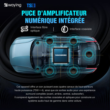 Pour Audi A3 S3 RS3 2002-2009 Autoradio Apple Carplay Android Auto Écran 2K GPS Bluetooth Unité Principale Stéréo Lecteur Audio Caméra de recul Appareil