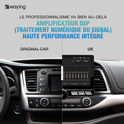 Autoradio Android 10 pouces 4G + 64G double DIN universel avec Apple CarPlay GPS intégré au tableau de bord lecteur multimédia Bluetooth