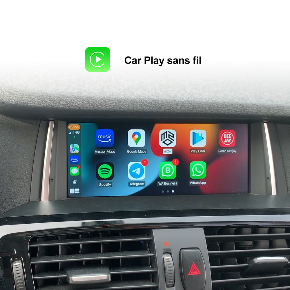 8.8 "sans fil Apple CarPlay Android Auto unité principale multimédia pour BMW X3 F25 X4 F26 NBT CIC GPS Navigation