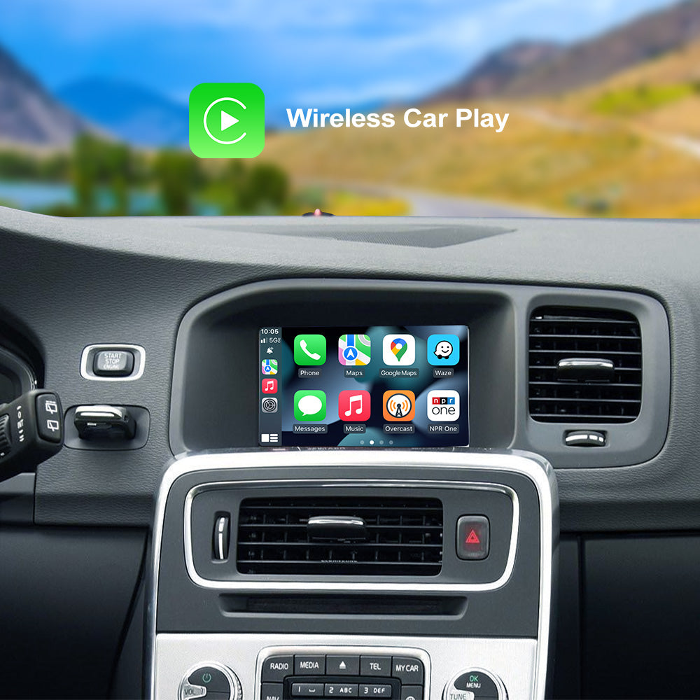 CarPlay sans fil Android Auto MMI Prime pour Volvo V60 S60 XC60 V40 2014 – 2019 boîte d'interface de mise à niveau Airplay