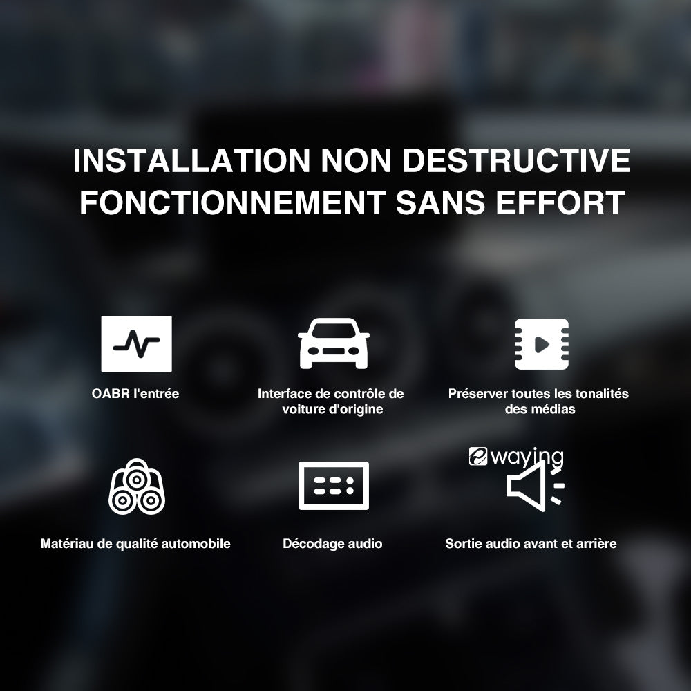 Interface de mise à niveau audio PREAMPLIFIER d'amplificateur à fibre optique adaptée aux modèles BMW MOST 25 avant 2020 et au réglage du son stéréo BMW ID7 ID8