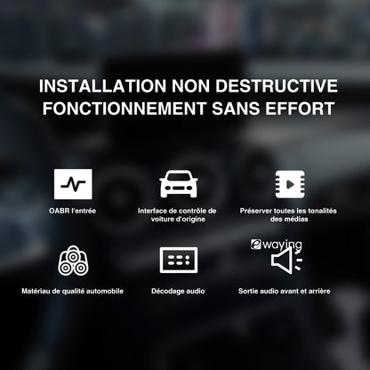Interface de mise à niveau audio PREAMPLIFIER d'amplificateur à fibre optique adaptée aux modèles BMW MOST 25 avant 2020 et au réglage du son stéréo BMW ID7 ID8