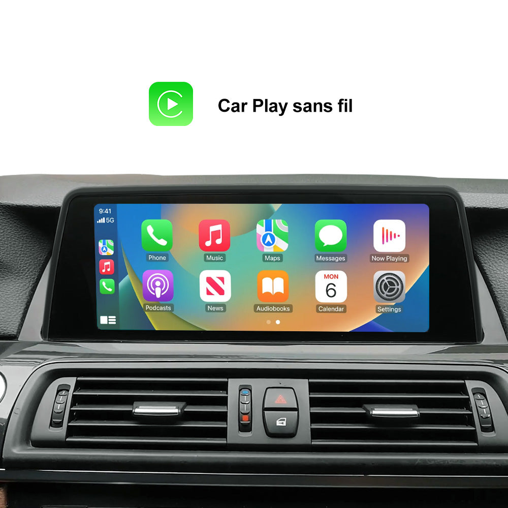 10.25 pouces sans fil CarPlay Android Auto voiture multimédia pour BMW F10 F11 unité principale caméra de recul IOS IPhone