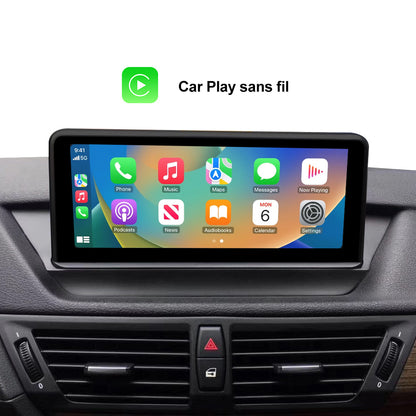Apple CarPlay sans fil pour BMW X1 E84 Android Auto sans système Android Écran IPS 10,25 pouces