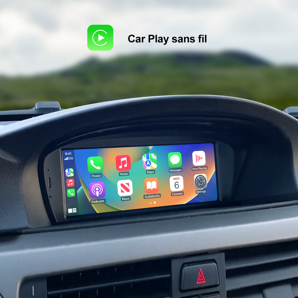 8,8 '' hôte audio de voiture multimédia sans fil CarPlay Android auto adapté pour BMW Series3 5 E60 E61 E63 E64 M5 E90 E91 E92 E93 M3 CCC CIC écran tactile