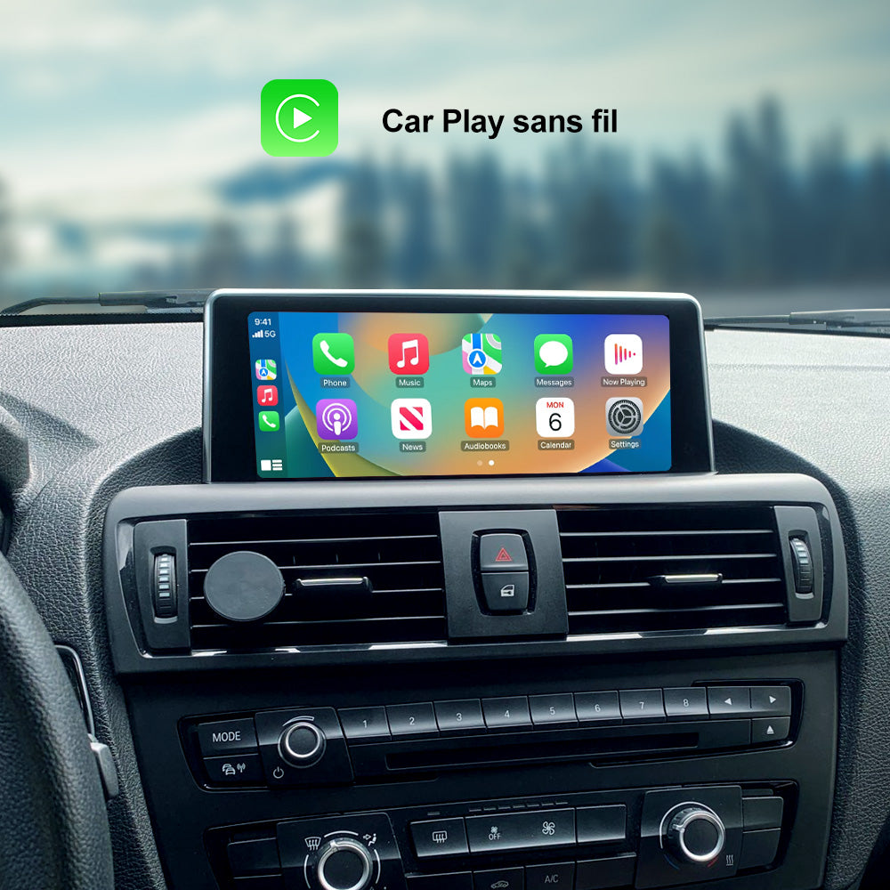 Lecteur DVD multimédia de voiture Android CarPlay sans fil 8.8 pouces pour BMW série 1 2 F20 F21 2011-2017 unité principale écran tactile