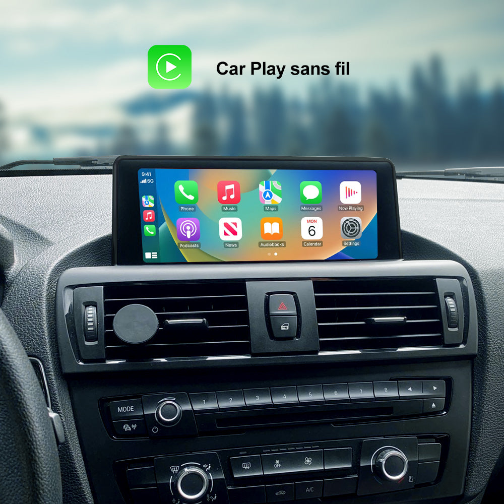 Lecteur DVD multimédia de voiture Android CarPlay sans fil 8.8 pouces pour BMW série 1 2 F20 F21 2011-2017 unité principale écran tactile