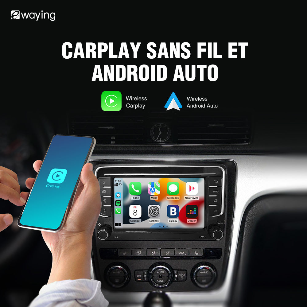 7" Ecran tactile avec module intégré CARPLAY pour VW Volkswagen POLO GOLF 6 PASSAT CC JETTA TIGUAN TOURAN