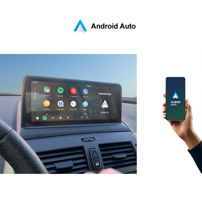 Ecran Tactile Autoradio Station Multimédia Navigation GPS 10.25" avec module intégré CARPLAY Android Auto pour BMW X3 E83 2003-2010