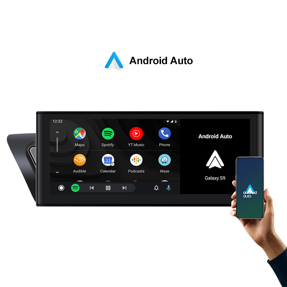 10,25 12,3 pouces Android 13.0 8 + 128 Go Radio de navigation Écran stéréo Carplay Interface automatique Android pour Audi A1 A3 A4 A5 Q3 Q5 Q7 Lecteur multimédia