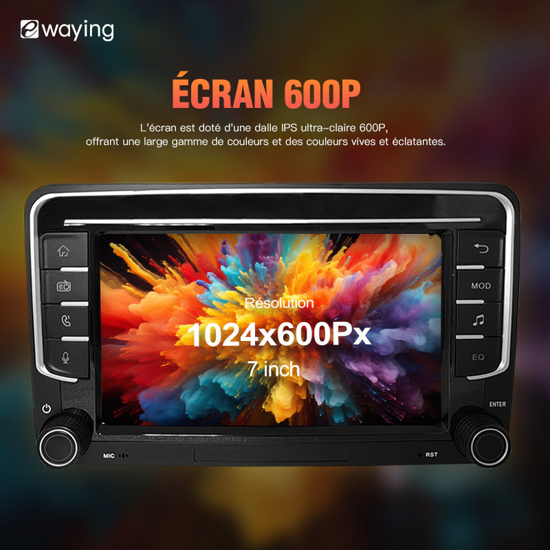 7" Ecran tactile avec module intégré CARPLAY pour VW Volkswagen POLO GOLF 6 PASSAT CC JETTA TIGUAN TOURAN