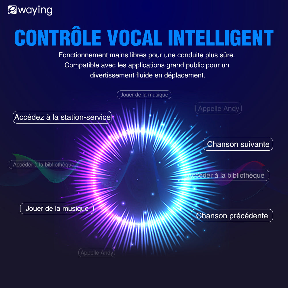 L'adaptateur 2 en 1 pour CarPlay et Android Auto convertit une connexion filaire en une connexion sans fil et est compatible via USB avec les véhicules équipés de CarPlay ou d'Android Auto.