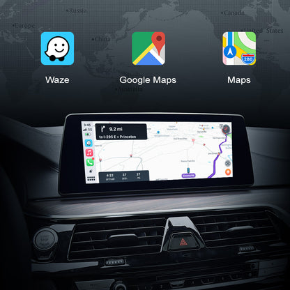 Boîte de décodeur CarPlay sans fil Android Auto pour BMW EVO ID6 ID7 mise à niveau de l'écran tactile d'origine