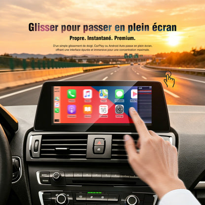 Apple CarPlay sans fil, compatible Android Auto et Android Auto pour BMW Série 1 et 2 écran IPS HD 8,8 pouces, intégration OEM et Bluetooth d'origine du véhicule