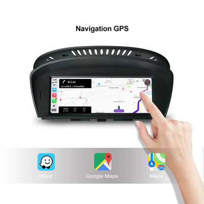 8,8 '' hôte audio de voiture multimédia sans fil CarPlay Android auto adapté pour BMW Series3 5 E60 E61 E63 E64 M5 E90 E91 E92 E93 M3 CCC CIC écran tactile