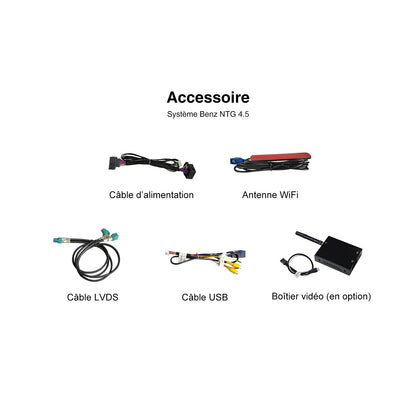 Adaptateur d'interface MMI Android Auto CarPlay sans fil Prime Retrofit pour Mercedes Benz NTG 4.5 4.7 4.8 5.0 5.1 Airplay Upgrade Box Mirror Link