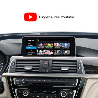 Boîte automatique Android Carplay sans fil pour BMW F30 F20 F10 F11 F33 F15 F22 F21 F56 F01 F25 avec rétroviseurs électroniques gauche et droit
