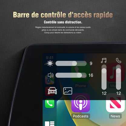 Apple CarPlay sans fil, compatible Android Auto et Android Auto pour BMW Série 1 et 2 écran IPS HD 8,8 pouces, intégration OEM et Bluetooth d'origine du véhicule