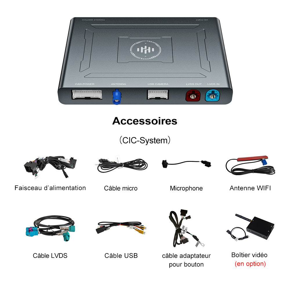Kit de navigation GPS sans fil CarPlay Android Auto MMI Prime pour BMW CIC NBT EVO System Series 1 2 3 4 5 6 7 X1 X3 X4 X5 X6 X7 Mini I3 I8