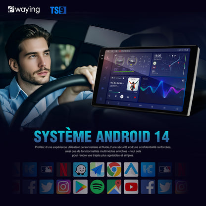Autoradio 5G WIFI pour Ford Focus 2012-2018, 9 pouces, stéréo, sans fil, Carplay, Android Auto, DTS, Bluetooth, navigation GPS, mise à niveau