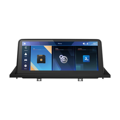 Ecran Tactile Autoradio Station Multimédia Navigation GPS 10.25" avec module intégré CARPLAY Android Auto pour BMW X5/X6 E70 E71