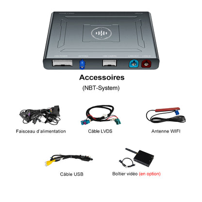 Kit de navigation GPS sans fil CarPlay Android Auto MMI Prime pour BMW CIC NBT EVO System Series 1 2 3 4 5 6 7 X1 X3 X4 X5 X6 X7 Mini I3 I8