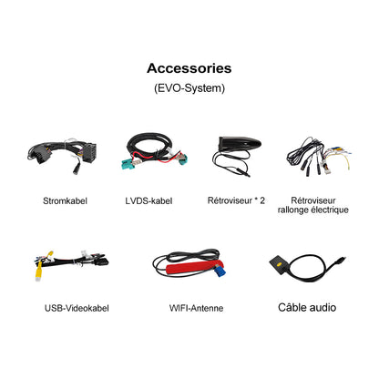 Boîte automatique Android Carplay sans fil pour BMW F30 F20 F10 F11 F33 F15 F22 F21 F56 F01 F25 avec rétroviseurs électroniques gauche et droit