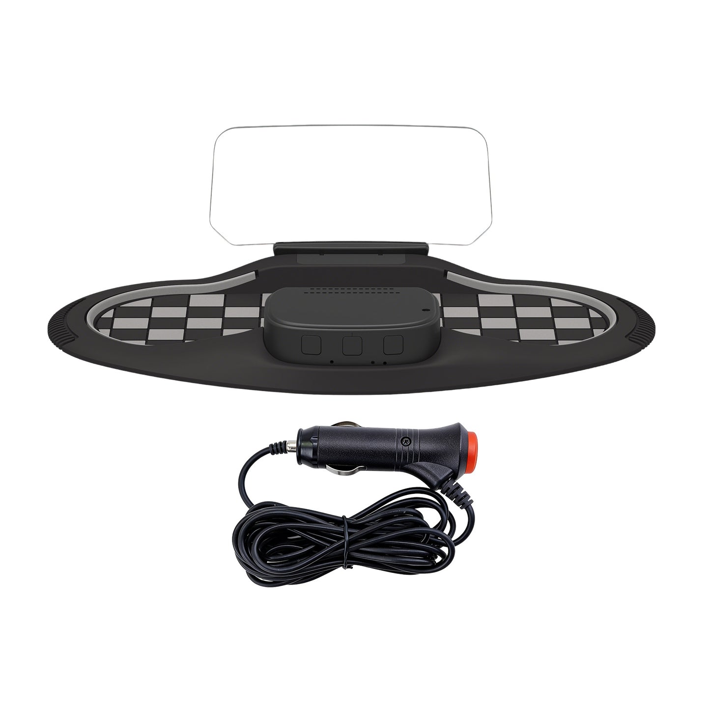 VIVIHUD Affichage Tête Haute V5 Ultra HUD à Projection Sur Pare Brise Voiture CarPlay Sans Fil Android Auto OBD2 GPS Avec Luminosité Automatique Navigation, Compteu