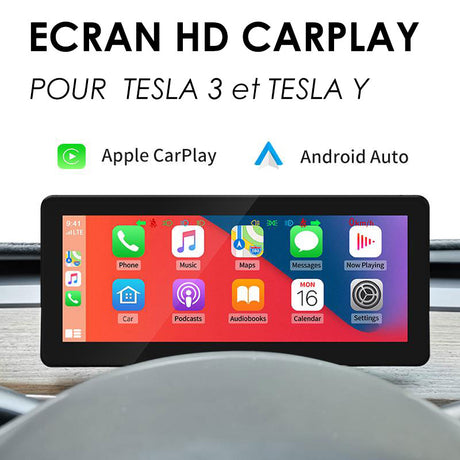 Ecran Autoradio Station Multimédia Navigation GPS 8.8" avec module intégré CARPLAY Android Auto pour TESLA Model 3 Model Y