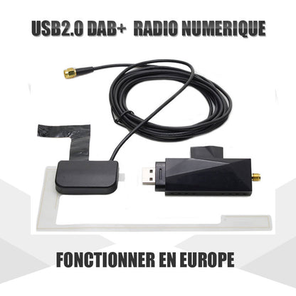 DAB + USB DONGLE Récepteur Radio FM Numérique pour Autoradio en Android en Europe