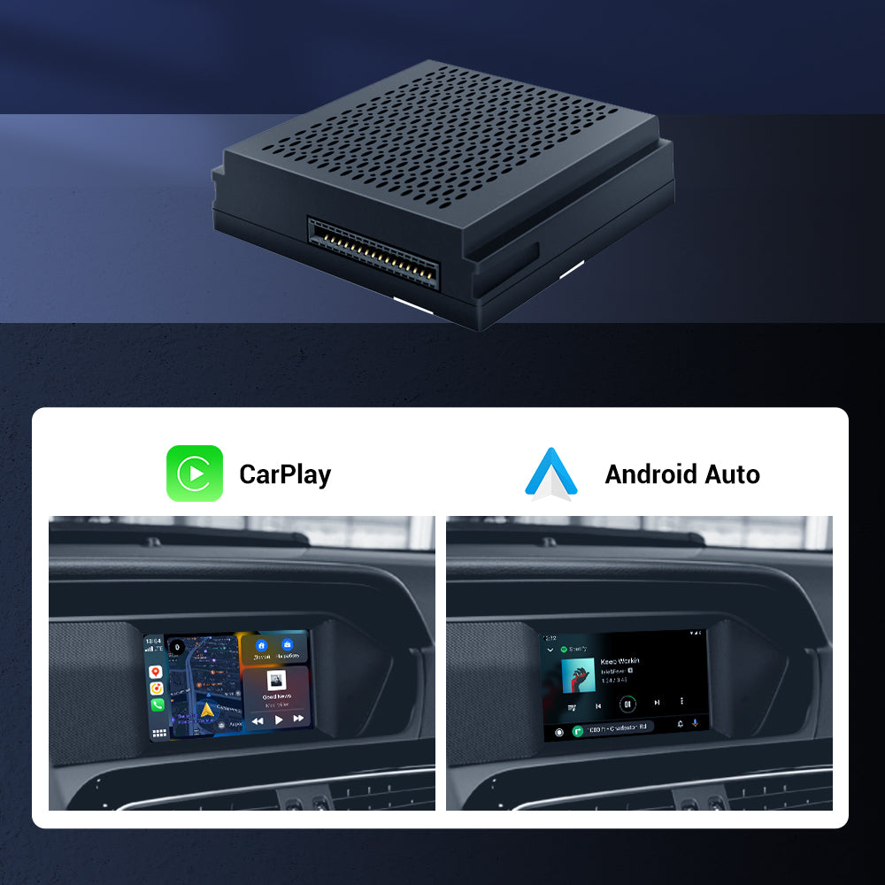 Boitier CarPlay Android Auto navi becker pour Mercedes Benz A/B/C/E/CLA/GLA/GLK/CLS/NTG4.5 2012-2015 avec lien miroir