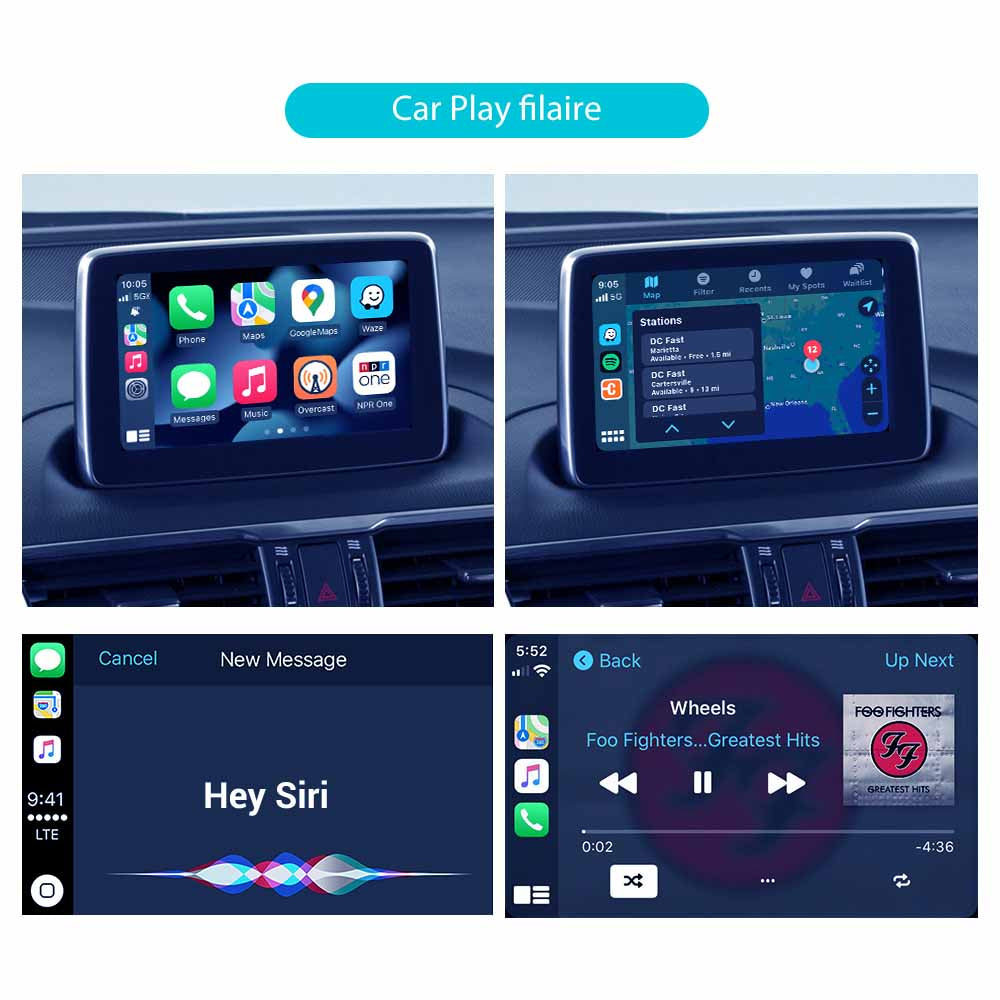 Kit Rétrofit avec Fonctions Car Play et Android-Auto pour améliorer Mazda 2/3/6 CX3/5/9 MX5
